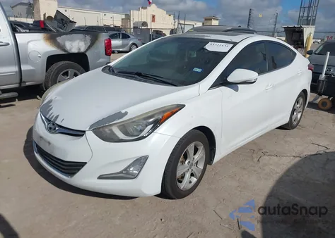 2016 Hyundai Elantra Value Edition z USA, uszkodzony, nr VIN 5NPDH4AE3GH745964